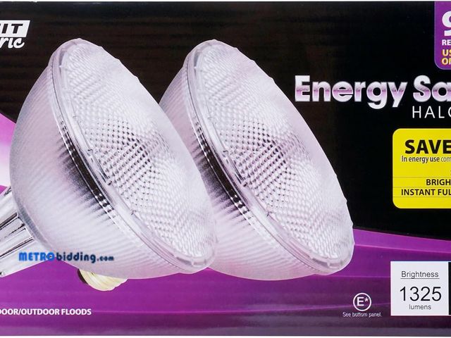 Lot 88-501705 - Feit 70PAR38/QFL/ES/2 71 Watt Energy Saving Halogen Reflector, 2 Pack