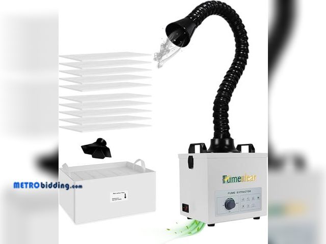 Lot 88-482691 - FumeClear Solder Fume Extractor - Powerful 100W Suction 200m³/h, Low-Noise, 3-Stage Filtration Syste...