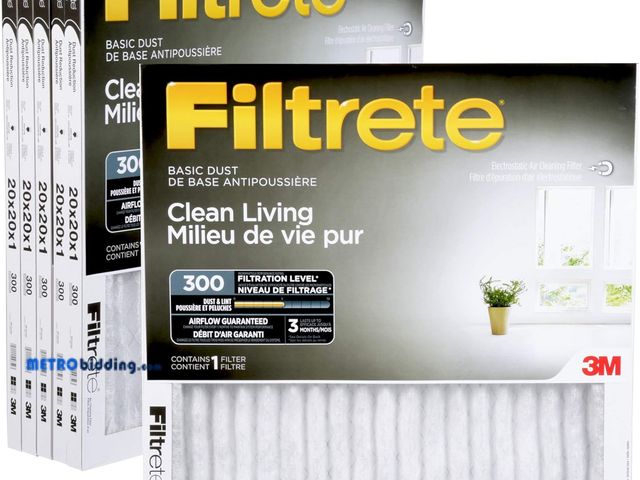 Lot 88-490942 - Filtrete 20x20x1 Furnace Filter, MPR 300, MERV 5, Clean Living Basic Dust 3-Month Pleated 1-Inch Air...