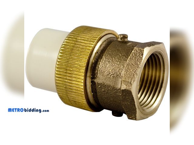Lot 88-496438 - NIBCO C47333LF 3/4 SXBRS FIPT UNION CPVC CTS