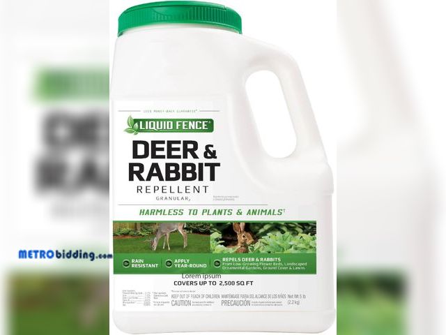 Lot 88-498237 - Liquid Fence Deer And Rabbit Repellent Granular 5 Pounds, Harmless To Plants And Animals