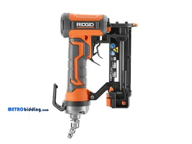 Lot 88-483203 - RIDGID Pneumatic 18-Gauge 2-1/8 in. Brad Nailer. 
TOOL ONLY