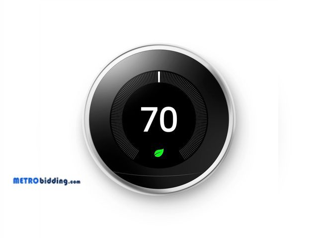Lot 88-498549 - Google Nest Learning Thermostat - 3rd Gen (2015) - Programmable Smart Thermostat for Home - Works wi...