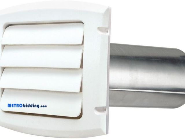 Lot 88-495692 - Everbilt 6 in. Louvered Exhaust Hood in White