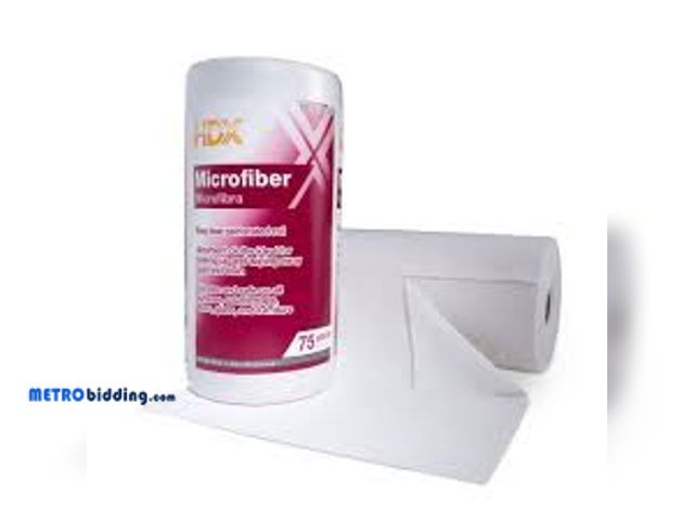 Lot 88-493635 - HDX 12 in. W x 12 in. L Microfiber Painter's Towel Roll (75 Pack) MPX-686408