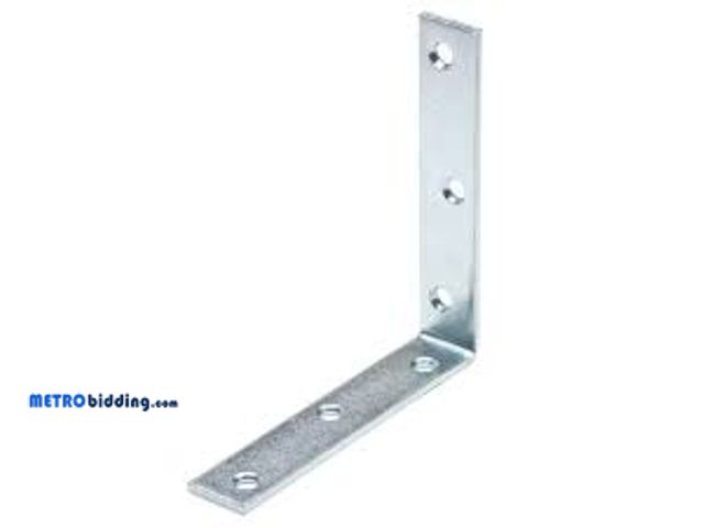 Lot 88-481217 - Everbilt 6 in. Zinc-Plated Corner Brace 24454, lot of 2