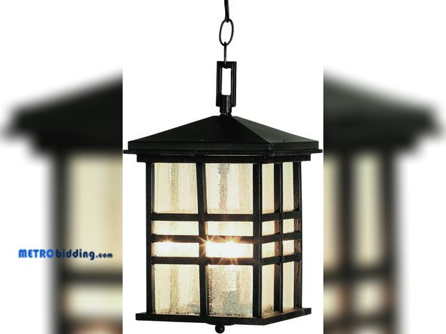 Lot 88-495526 - Trans Globe Lighting 4638 BK 2-Light Hanging Lantern