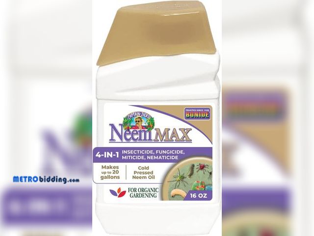 Lot 88-491094 - Bonide Captain Jack's Neem Max, 16 oz Concentrated Cold Pressed Neem Oil, Multi-Purpose Insecticide,...