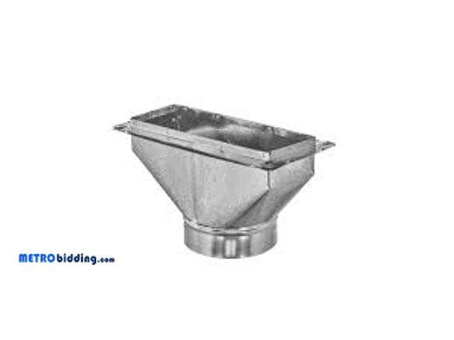 Lot 88-496483 - Master Flow 10 in. x 4 in. to 6 in. Register Box with Flange