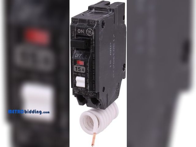 Lot 88-482408 - ABB Q-Line® THQL1115AFP2 15A Single Pole AFCI Circuit Breaker • 10kAIC, 120/240V • 1-Pole Arc Fault ...