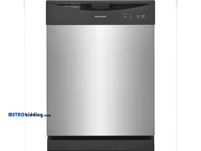 Lot 88-749623 - Frigidaire
24 in. Front Control Smart Built-In Tall Tub 62 dBA Dishwasher in Stainless Steel, unused