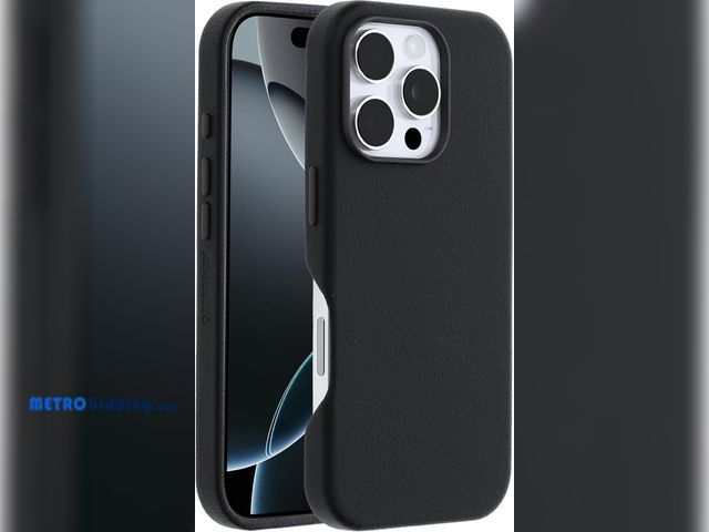 Lot 88-501419 - OtterBox Symmetry Series Cactus Leather MagSafe Case for iPhone 16 Pro, Shockproof, Drop proof, Prot...