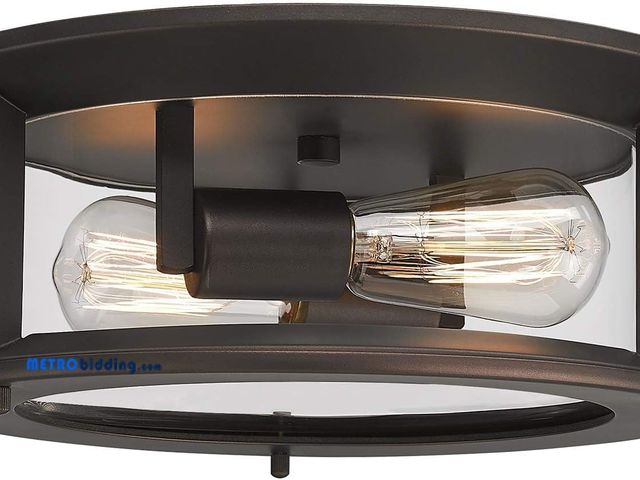 Lot 88-501635 - allen + roth Hewitt 13-in Matte black Indoor 2