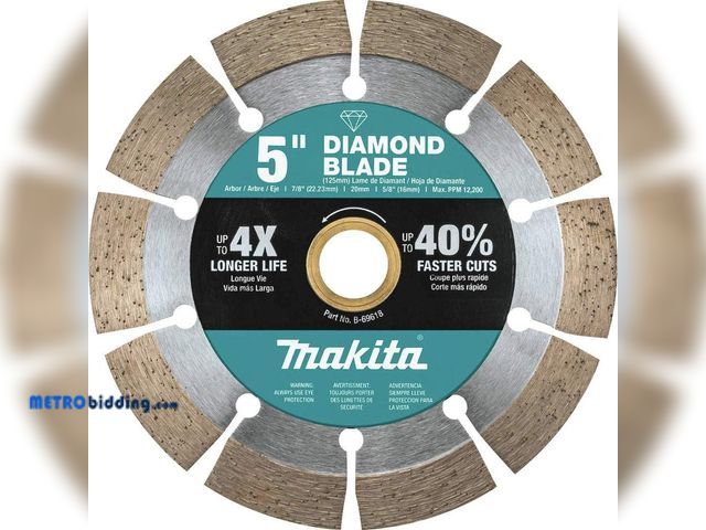 Lot 88-482317 - Makita B-69618 5" Diamond Blade, Segmented, General Purpose