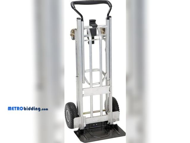 Lot 88-509519 - COSCO 4-in-1 Folding Series Hand Truck with Flat-Free Wheels , Bent axle and detached support. Repai...