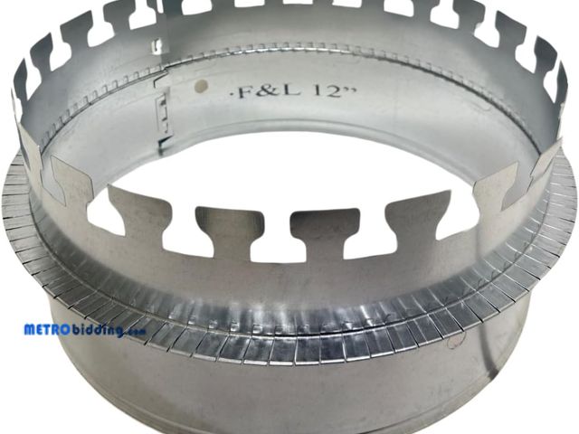 Lot 88-496486 - Sheet Metal Ductboard Take off Start COLLAR 12" for HVAC Duct Work