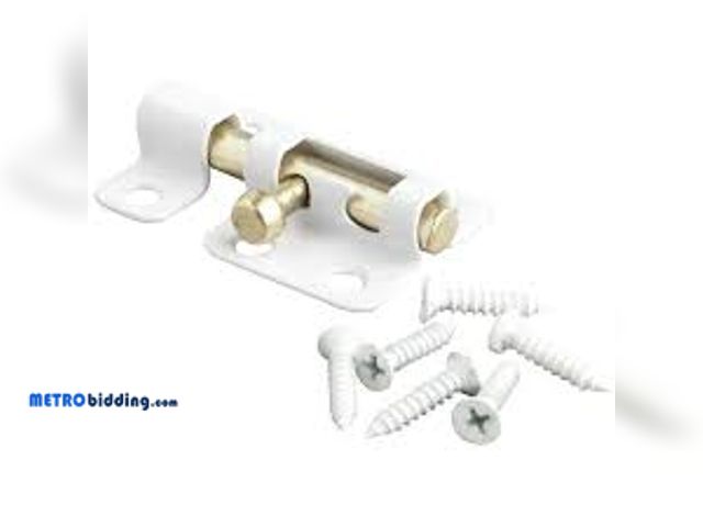 Lot 88-481204 - Everbilt 2 in. White Window Bolt 13518, Lot of 2
