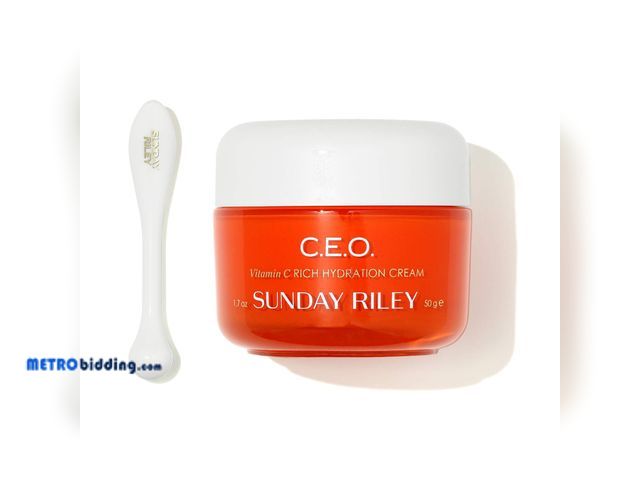 Lot 88-498445 - Sunday Riley CEO Vitamin C Rich Hydration Cream 50 g. Facial Moisturizer, opened, slightly used