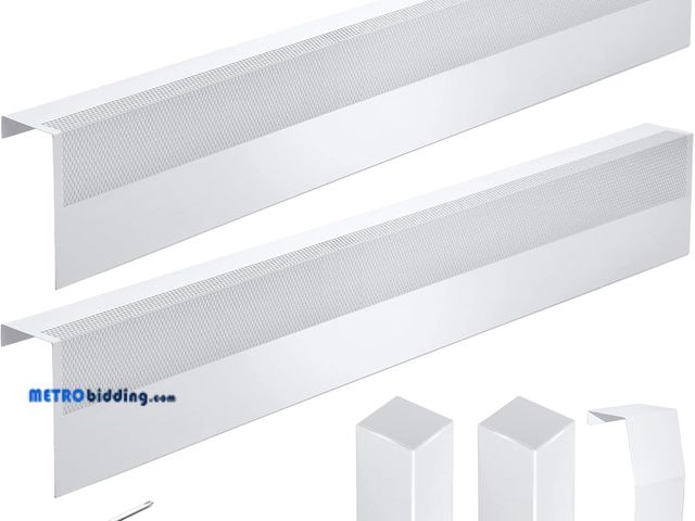 Lot 88-481458 - Baseboard Heater Cover, 3FT-6FT Retractable Galvanized Steel Easy Slip-On Baseboard Heater Cover, wi...