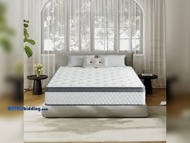 Lot 88-499470 - Babo Care Queen Size 12 in. Medium Hybrid Memory Foam Mattress