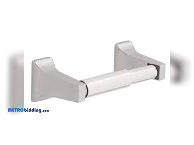 Lot 88-496456 - Franklin Brass (2-Pack) Futura Wall Mount Spring-Loaded Toilet Paper Holder Bath Hardware Accessory