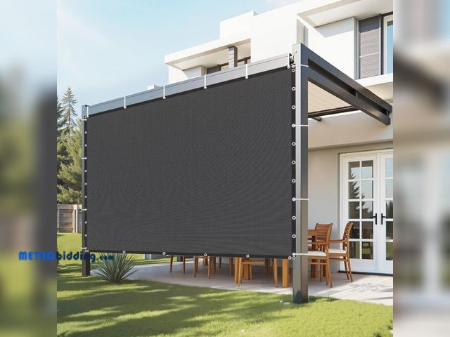 Lot 88-503468 - VEVOR 90% Sun Shade Cloth, 10 x 10 ft Pergola Shade Cover with Stainless Steel Grommets, Sun Shades ...