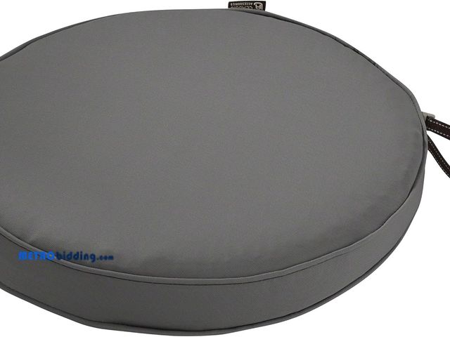 Lot 88-497521 - Classic Accessories Montlake FadeSafe Water-Resistant 18 Dia x 2 Inch Patio Dining Seat Cushion, Lig...