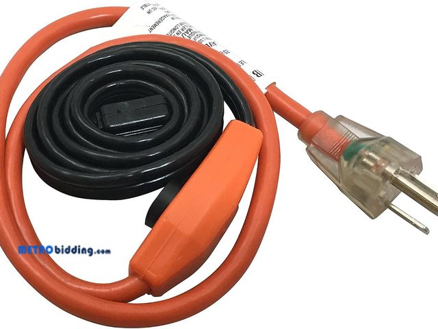 Lot 88-494323 - Frost King HC3A Automatic Electric Heat Kit Heating Cables, 3 Feet, Black