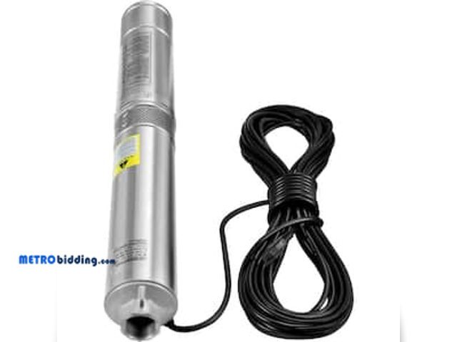 Lot 88-490884 - VEVOR Deep Well Submersible Pump 1 HP 37GPM 207 ft. Head 4 in. Water Pump IP68 with 33 ft. Electric ...