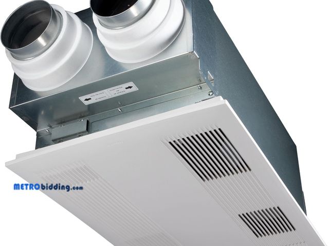Lot 88-491236 - Panasonic WhisperComfort 60 Energy Recovery Ventilator (ERV), Wall/Ceiling Mount Exhaust Fan, FV-06V...