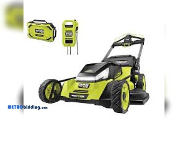 Lot 88-492294 - RYOBI 80V HP Brushless Battery Cordless Electric 30 in. Multi-Blade Lawn Mower, Need Battery + Charg...