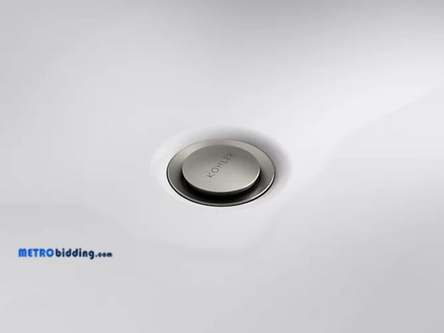 Lot 88-501595 - Kohler RH1464524-BN Clicker Drain with Overflow in Vibrant Brushed Nickel