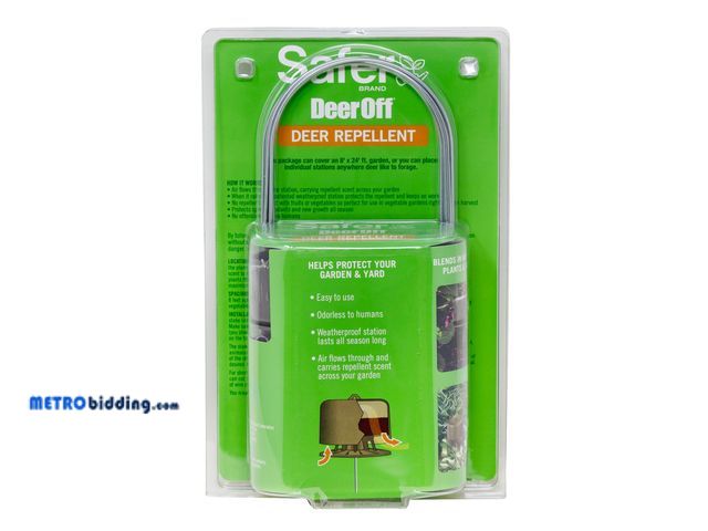 Lot 88-498238 - Safer Brand Waterproof Deer Repelling Stations (1 bag has 6 stations)