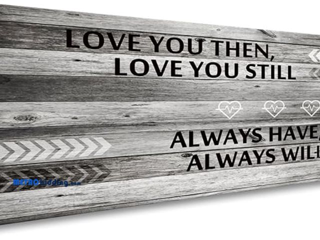 Lot 88-483639 - 48"x24" Canvas Wall Art Love You Still Large Wall Art (Wood Frame Ready To Hang) For Wall Decor