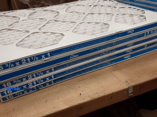 Lot 88-490978 - Aerostar 19 7/8x21 1/2x1 MERV 11 Pleated Air Filter, AC Furnace Air Filter, lot of 5