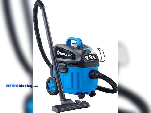 Lot 88-503561 - Vacmaster 4 Gallon, 5 Peak HP with 2-Stage Industrial Motor Wet/Dry Floor Vacuum, VF408, Blue, unuse...