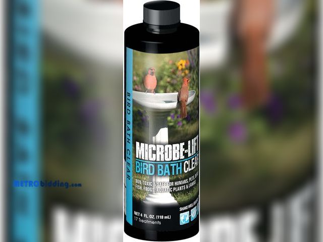 Lot 88-498869 - MICROBE-LIFT Bird Bath Clear Two-in-One Water Cleaner and Surface Treatment for Outdoor Birdbaths an...