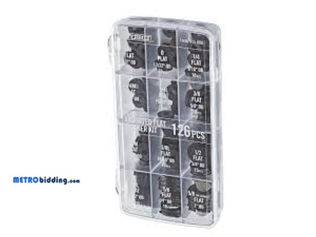 Lot 88-498069 - Flat Rubber Washer Pro Assortment Kit (126-Pieces)