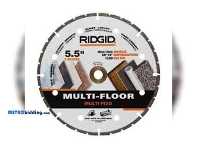 Lot 88-492039 - RIDGID 5.5 in. Multi-Flooring Segmented Diamond Blade HD-VBFL55