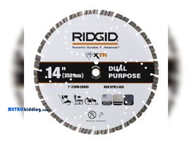 Lot 88-480299 - RIDGID 14 in. Dual Purpose XTR Diamond Blade HD-CCNTS14
