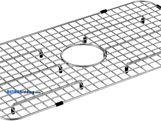 Lot 88-501467 - Moen GA719 Collection Stainless Steel Center Drain Bottom Grid Sink Accessory for Sink Bowls 29-Inch...