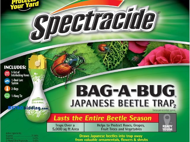 Lot 88-498379 - Spectracide Bag-A-Bug Japanese Beetle Trap, Dual Lure System