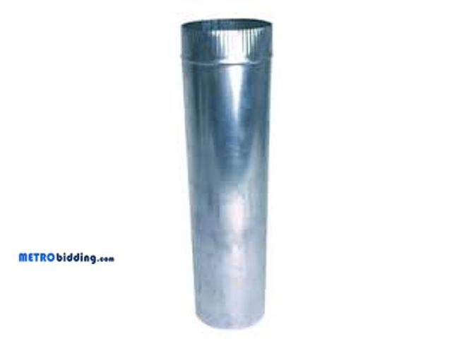 Lot 88-495594 - Master Flow 8 in. x 2 ft. Round Metal Duct Pipe