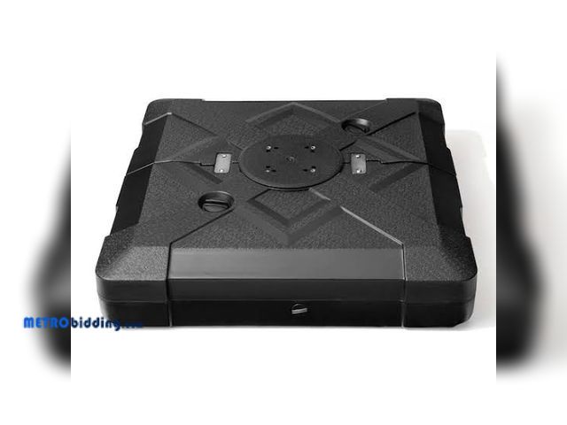 Lot 88-494332 - Pellebant 350 lbs. Mobile Square HDPE Heavy-Duty Outdoor Sand and Water Filled Patio Umbrella Base