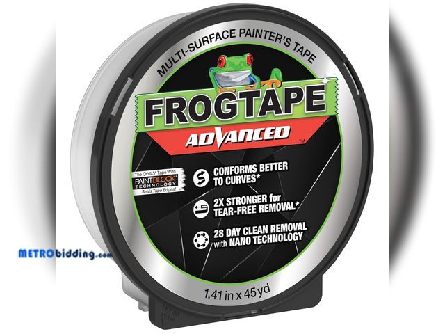 Lot 88-481496 - FrogTape Advanced Painter's Tape, 1.5 in Wide (1.41 in x 45 yd) Multi-Surface Painters Tape with PAI...