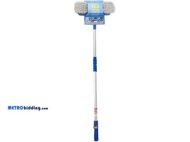 Lot 88-481490 - Ettore Extend-A-Flo Auto Wash Brush; 10-inch Flo-Brush and 72-inch Handle