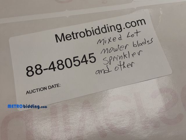 Lot 88-480545 - Mixed Lot mower blades sprinkler and other