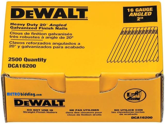 Lot 88-480551 - 2" Angled Finish Nails 2,500 PK