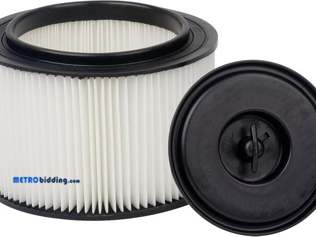 Lot 88-498070 - Vacmaster 4 Gallon Washable Cartridge Filter &amp; Retainer, VFCF