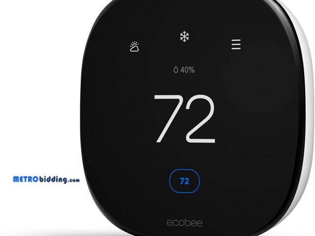 Lot 88-498548 - ecobee Smart Thermostat Enhanced - Programmable Wifi Thermostat - Works with Siri, Alexa, Google Ass...